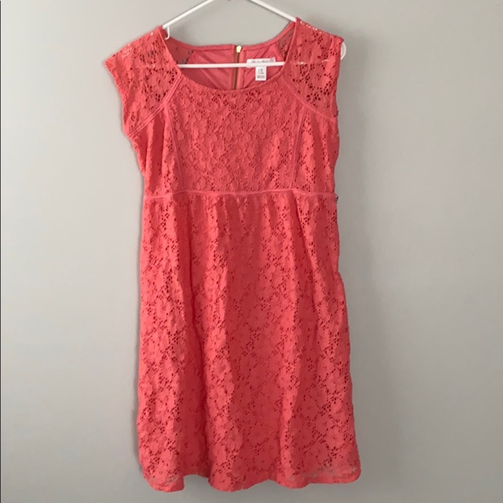 Coral Maternity dress
